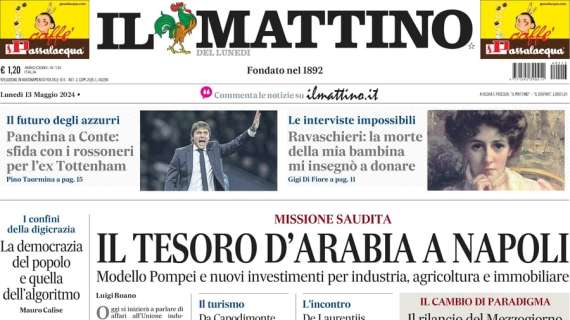 Napoli e Milan su Conte, Il Mattino titola: “Sfida tra azzurri e rossoneri per l’ex Tottenham”