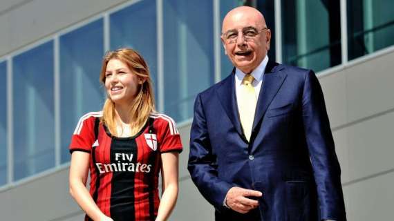 Barbara Berlusconi e Galliani: gli auguri del Milan