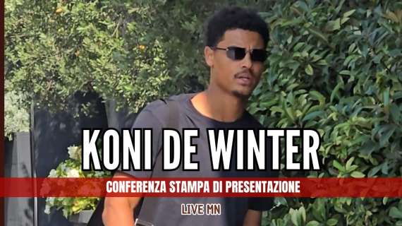 LIVE MN - De Winter: "Quando una squadra come il Milan ti chiama è davvero difficile dire di no. Fa piacere ritrovare Allegri"