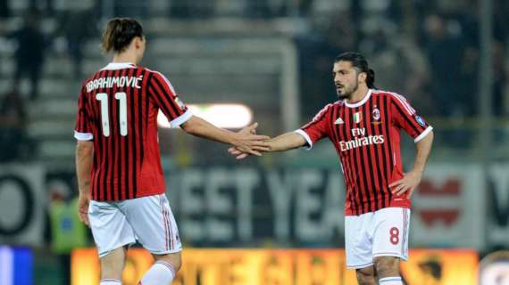 Gattuso su Ibrahimovic: "Gli faccio gli auguri, parlo dei giocatori che ho disposizione. Chiedetelo a Maldini e Leonardo"