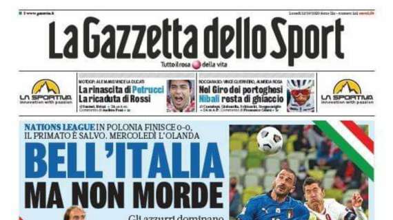L'apertura della Gazzetta: "Derby -5: Milan, subito Ibra-gol"