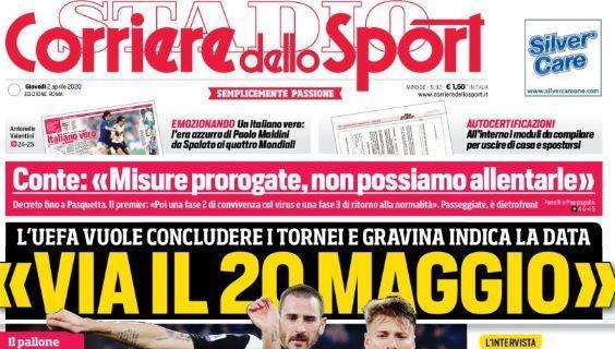 Serie A, Corriere dello Sport: "Via il 20 maggio"