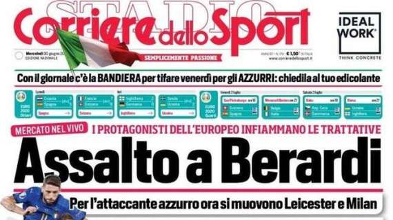 L'apertura del CorSport: "Assalto a Berardi". Si muovono Leicester e Milan