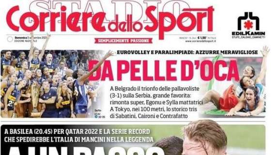 Verso Svizzera-Italia, Corriere dello Sport: "A un passo dal cielo"