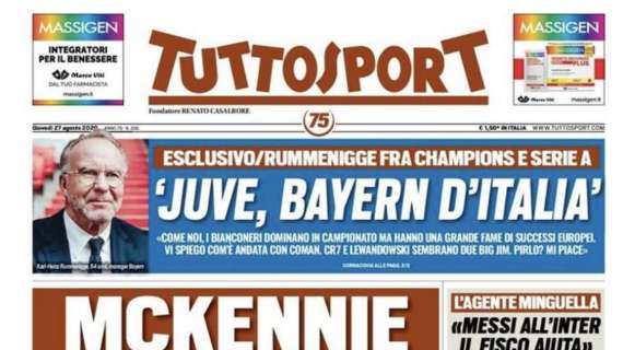 Tuttosport in prima pagina: "Ibra-Milan: bonus Champions"