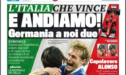 FOTO - Ecco la prima pagina della Gazzetta dello Sport