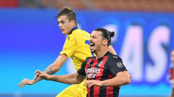Milan, con il Verona per la prima volta in svantaggio in campionato