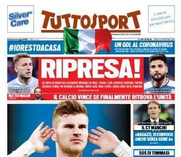Questione allenamenti, Tuttosport titola: "Ripresa!"