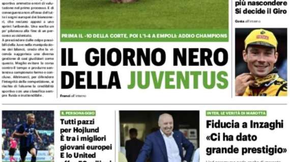 QS: "Tutti pazzi per Hojlund. E lo United offre 50 milioni"