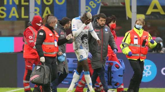 Napoli, operato Osimhen: prognosi di 90 giorni