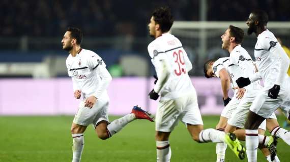 Classifica provvisoria: Milan a -1 dal terzo posto