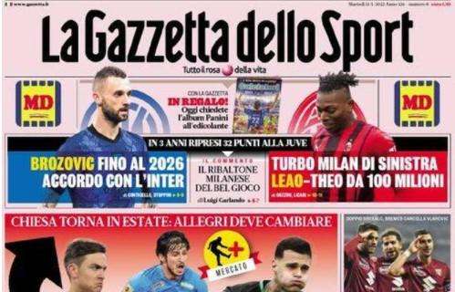 Milan-Inter, La Gazzetta dello Sport: "Ma che bella Madonnina"