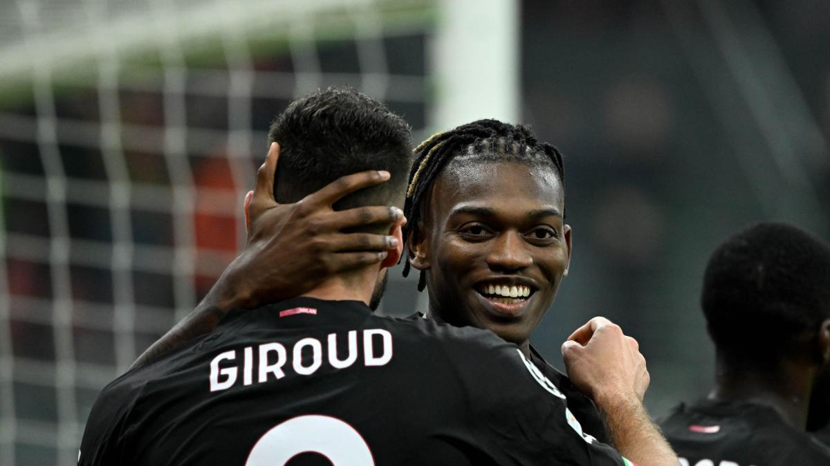 Leao, da punta, ha più tocchi in area, più sponde e più recuperi di Giroud nel 23/24