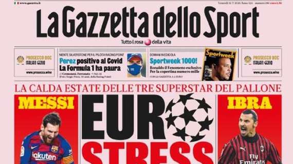 La Gazzetta in apertura: "Ibra-Milan: rinnovo da 6 mln. E può restare fino a 40 anni"