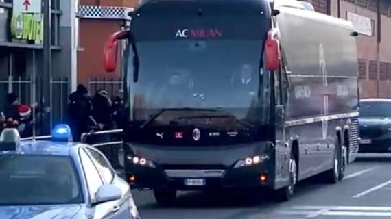 VIDEO MN - Milan arrivato a San Siro per la gara con il Monza