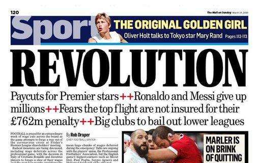 Emergenza Coronavirus, Daily Mail sul futuro del calcio: "Rivoluzione"