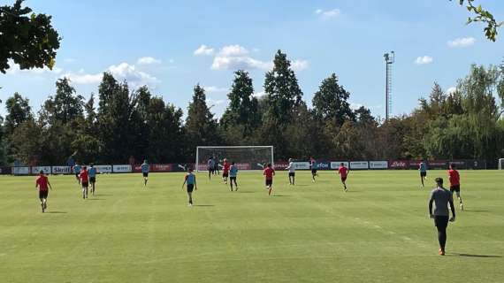 FOTO MN - Milanello, in corso l'allenamento della Primavera di Abate
