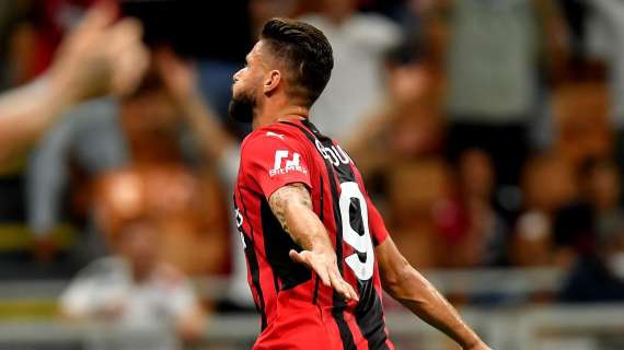 Gazzetta - Milan, Giroud fuori condizione: colpa del Covid e del mal di schiena