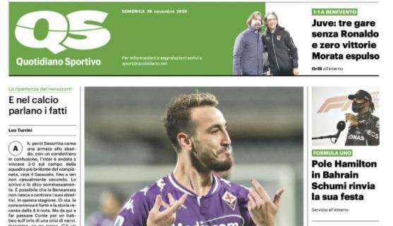 Fiorentina, il QS titola: "Test di qualità"