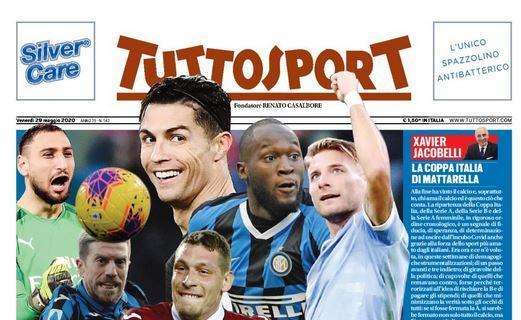 Tuttosport in prima pagina sulla ripresa della Serie A: "Era ora!"