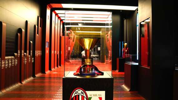 La Coppa Campioni d'Italia potrà essere ammirata presso il Museo Mondo Milan fino al 30 maggio. La nota del club