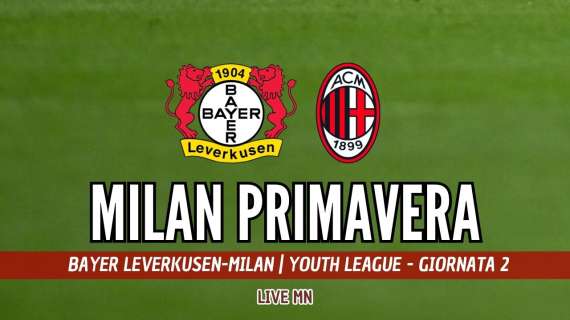 LIVE MN - Youth League, Leverkusen-Milan (3-1): fine partita. Il Milan, pur impreciso, viene sconfitto immeritatamente