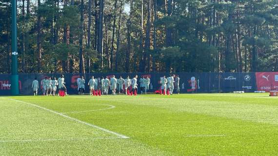 VIDEO MN - Milan, al via la rifinitura prima del Real Madrid: in gruppo Abraham e Jovic