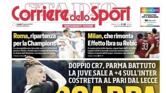 Il CorSport in prima pagina: "Milan, che rimonta. Effetto Ibra su Rebic"
