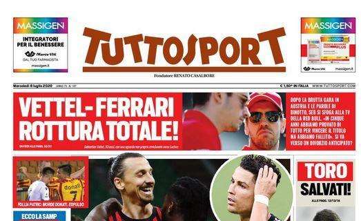 Tuttosport in prima pagina: "Super Milan, pazza Juve"