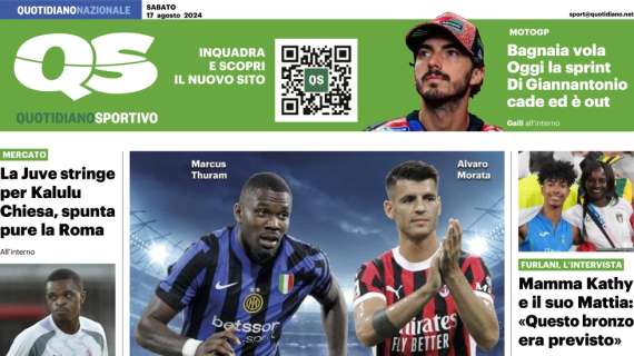 Il QS titola sull’inizio della Serie A: “Tutti a caccia dell’Inter”