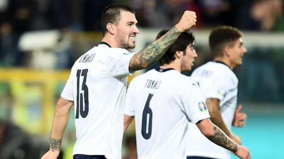 Romagnoli esulta dopo la vittoria in azzurro: "Forza Italia"