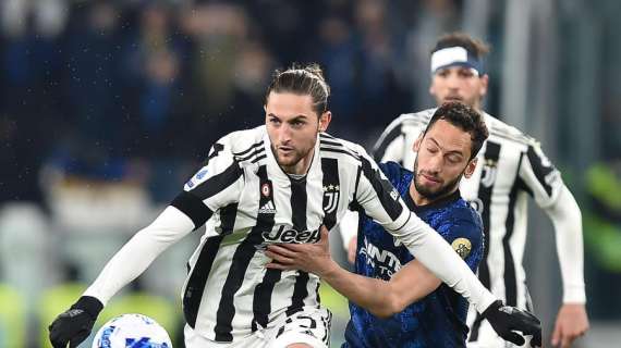Juventus, Rabiot dopo il ko contro l'Inter: "Ottima gara, difficile giocare 11 contro 12"