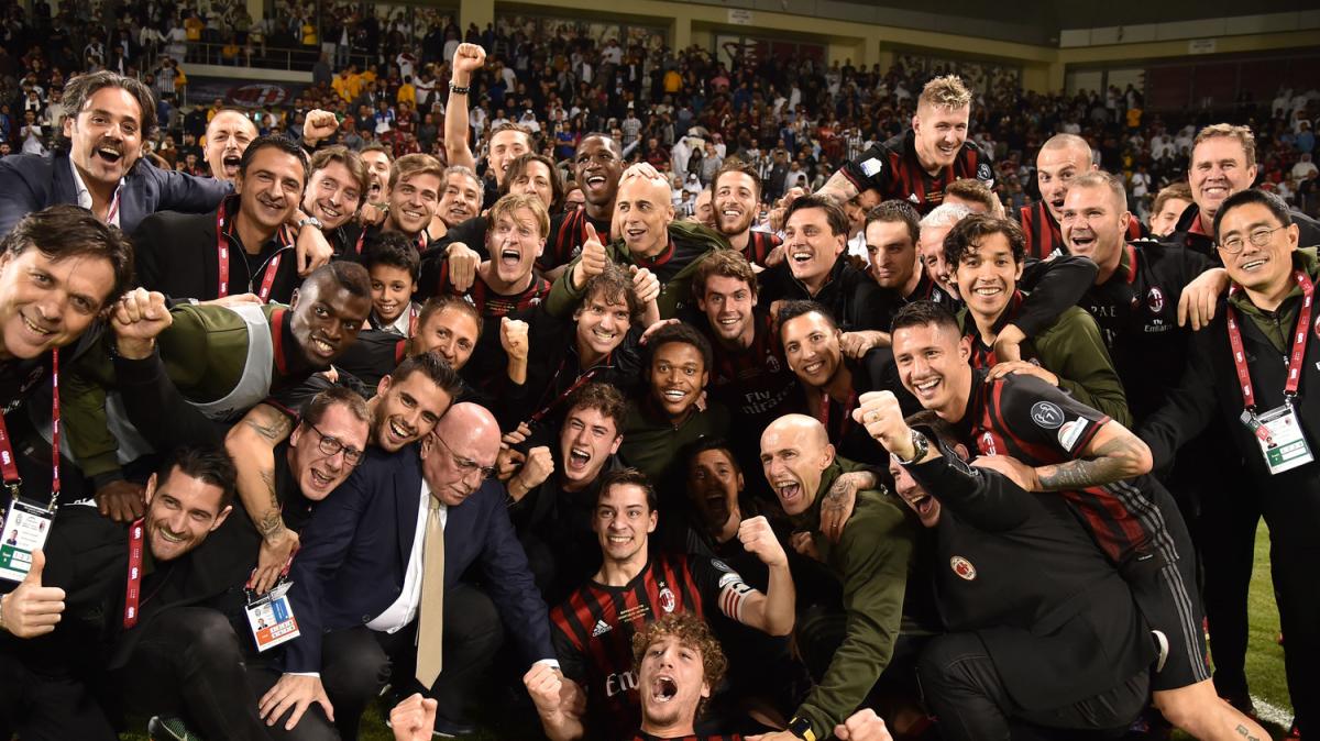 23 dicembre 2016:  il Milan vince l'ultimo trofeo dell'era Berlusconi