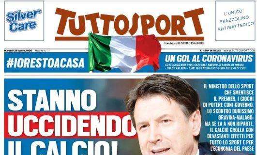 Tuttosport titola: "Milan, Rebic spinge per il gemello Jovic"
