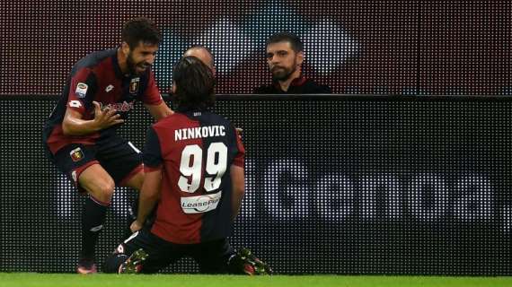 Genoa-Milan, un solo pallone toccato e un gol per i rossoblù nel primo tempo
