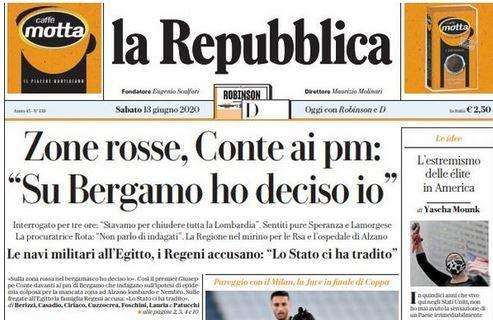 La Repubblica: "Tanto gioco, niente gol. Così è tornato il calcio"