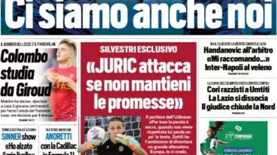 Tuttosport in prima pagina: “Colombo studia da Giroud”