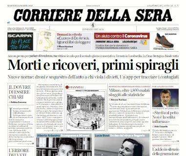 Corriere della Sera, Maldini: "Stretta al petto. Non è la solita influenza"