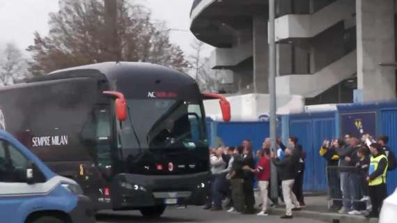 VIDEO MN – l’arrivo del Milan al Bentegodi: alle 15:00 la sfida contro il Verona