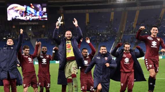 Serie A, la classifica dopo Lazio-Torino: granata ad un punto dai rossoneri