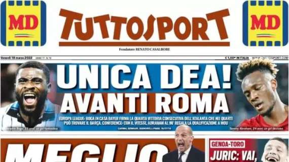 Parlano alcuni ex Milan, Tuttosport in prima pagina: "Scudetto al Milan"