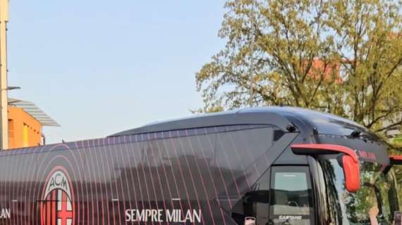 VIDEO MN - Verso Milan-Roma: la squadra rossonera è arrivata a San Siro
