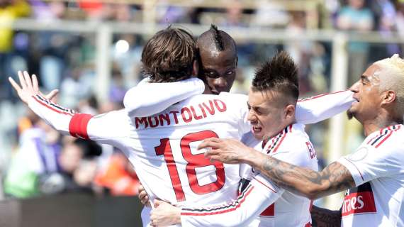 Monto e Flamini poi il Milan si spegne: pari e polemiche a Firenze