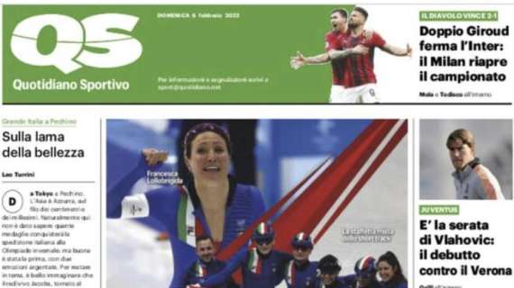 QS: "Doppio Giroud ferma l'Inter: il Milan riapre il campionato"