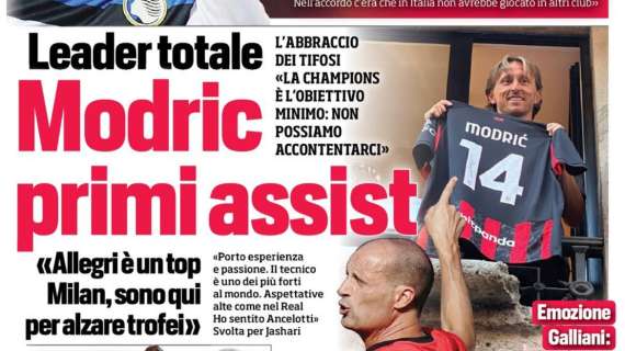 Il CorSport in apertura: “Modric, primi assist”