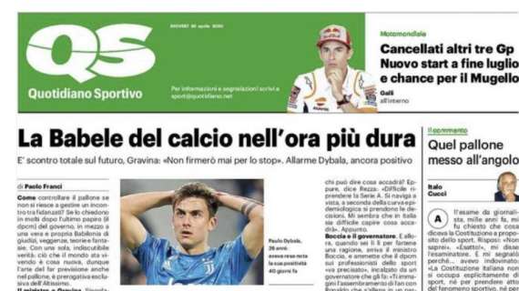 L'apertura del QS: "La Babele del calcio nell'ora più dura"