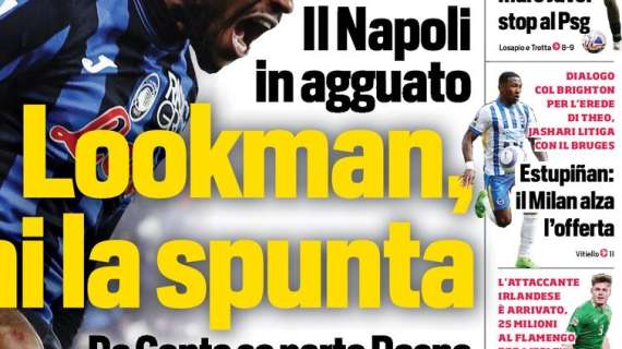 Prima pagina CorSport: "Estupinan: il Milan alza l'offerta". Dialogo aperto per l'erede di Theo