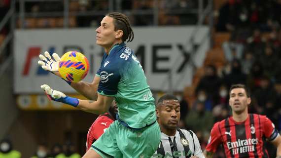 Udinese, Silvestri: "Contro il Milan inizio col botto. Speriamo di arrivarci al 100%"