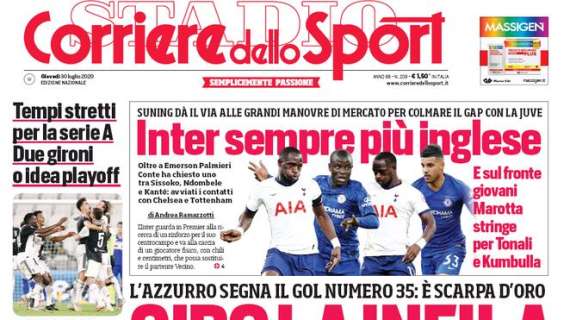 Corriere dello Sport: "Doppio Ibra non basta, Roma quinta"