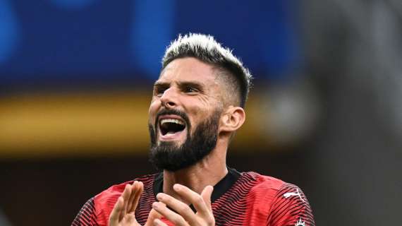 NAP-MIL (0-2). Giroud imperioso di testa su cross perfetto di Calabria! È 0-2 alla mezzora